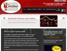 Tablet Screenshot of customchristmaslighting.com